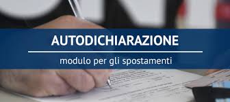 Modello autodichiarazione