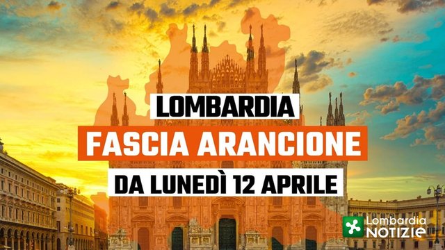 Lombardia in "zona arancione" da lunedi'
