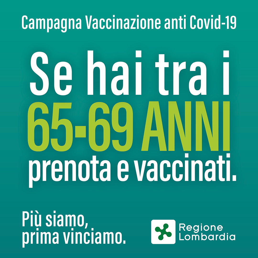 Prenotazione vaccini 65-69 anni
