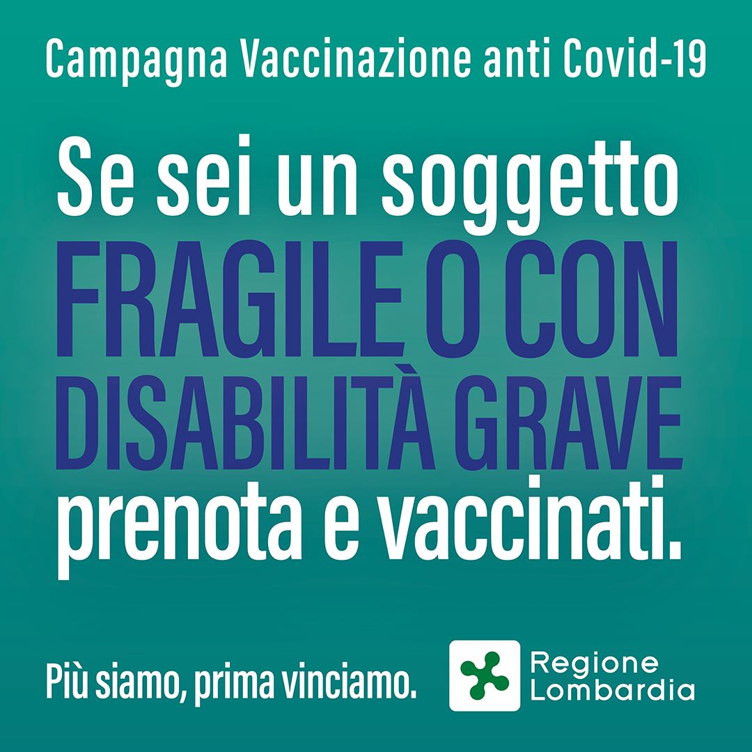 #primatu: vaccinazioni persone fragili o con disabilita'