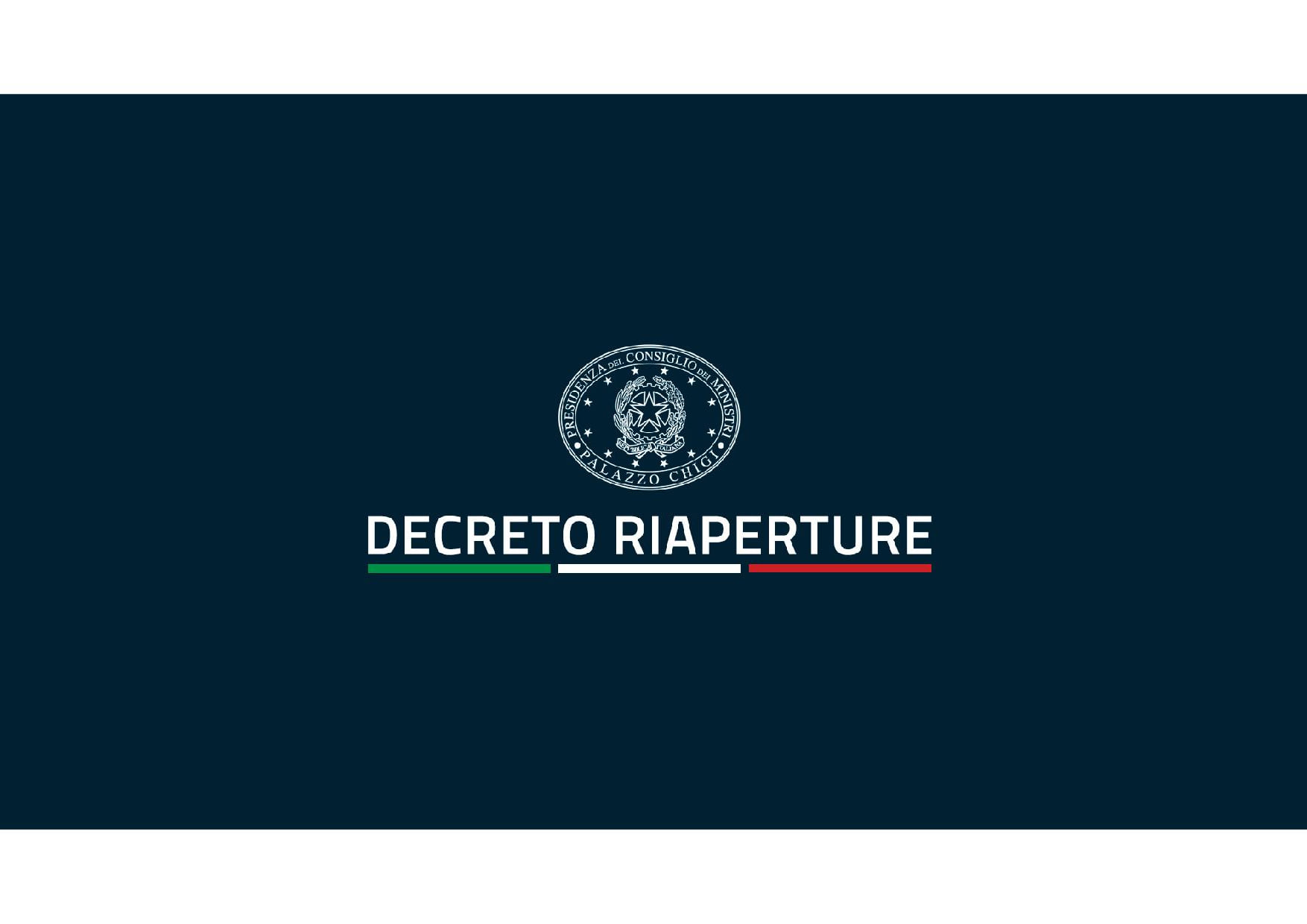 Decreto riaperture 