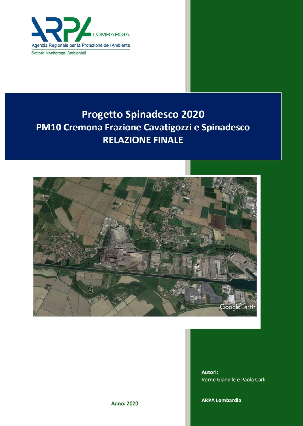 Relazione finale progetto spinadesco 2020